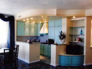 Mobili in cartongesso: cucine, strutture, personalizzazioni pronto ... Cucine in cartongesso foto