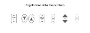 regolazione temperatura condizionatore
